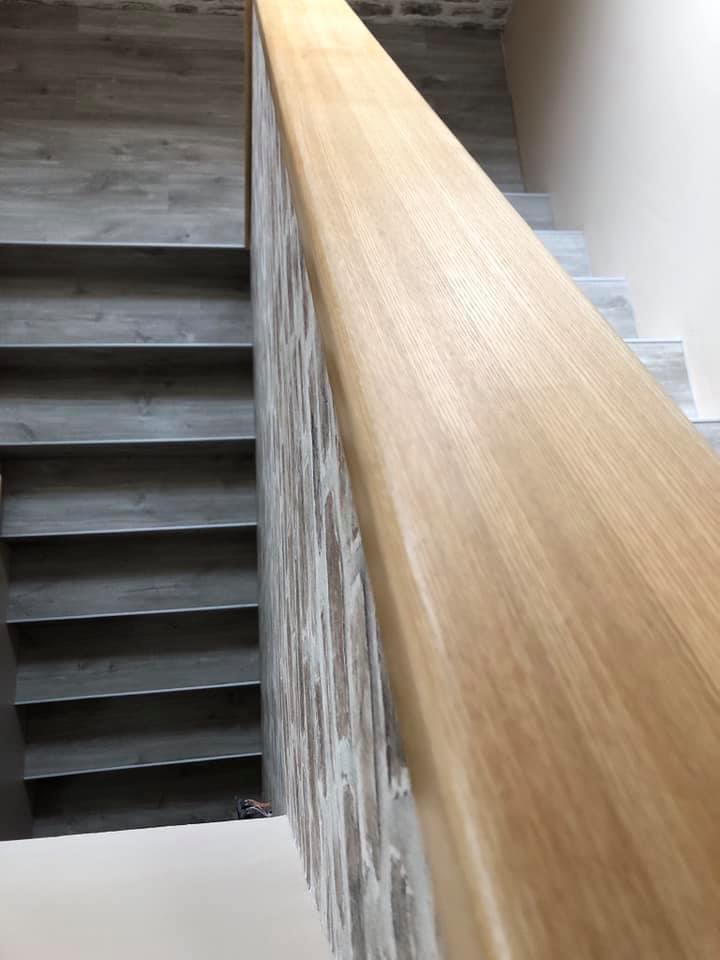 Habillage escalier en bois ou béton